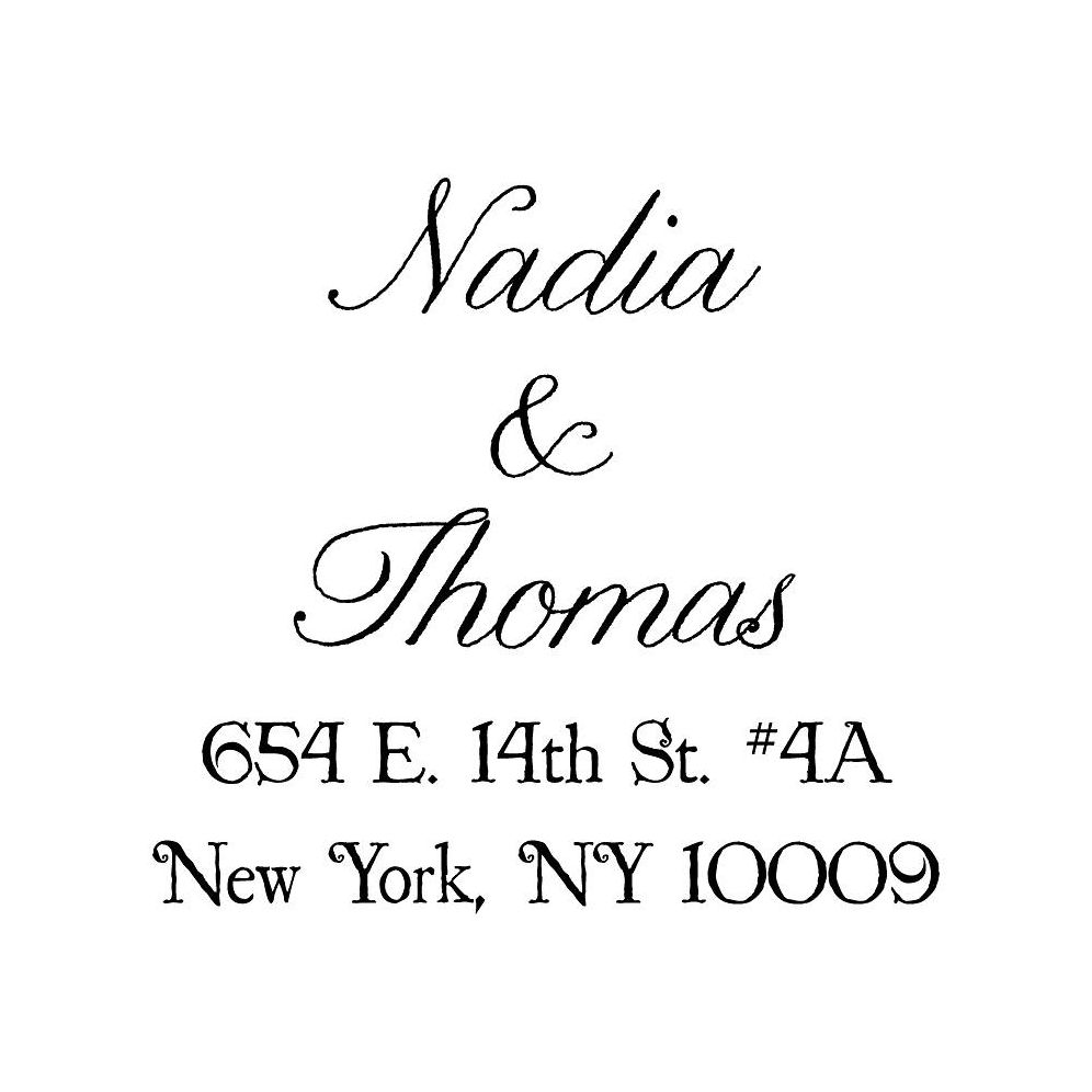 Modern Blush Custom Stamp Set