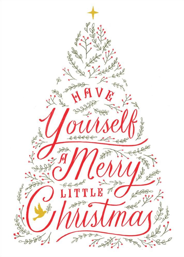 Written in Tinsel Card