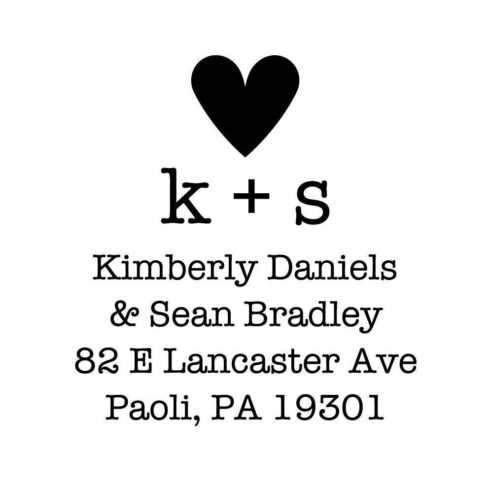 Bold Heart Custom Stamp and Stamp Tool