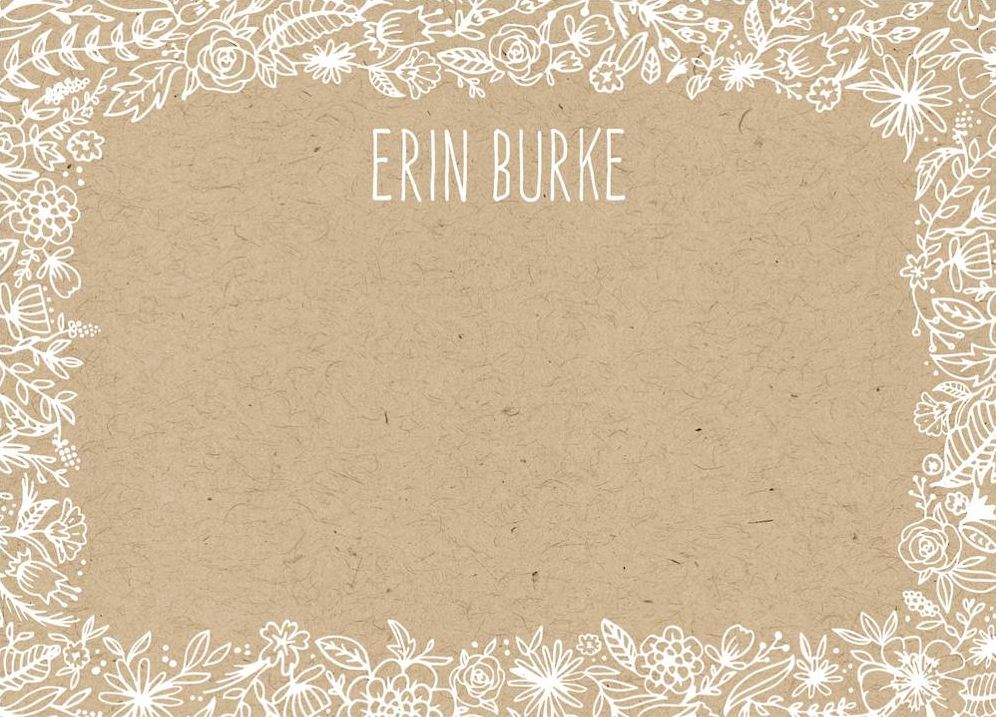 Wedding Flowers A6 Stationery