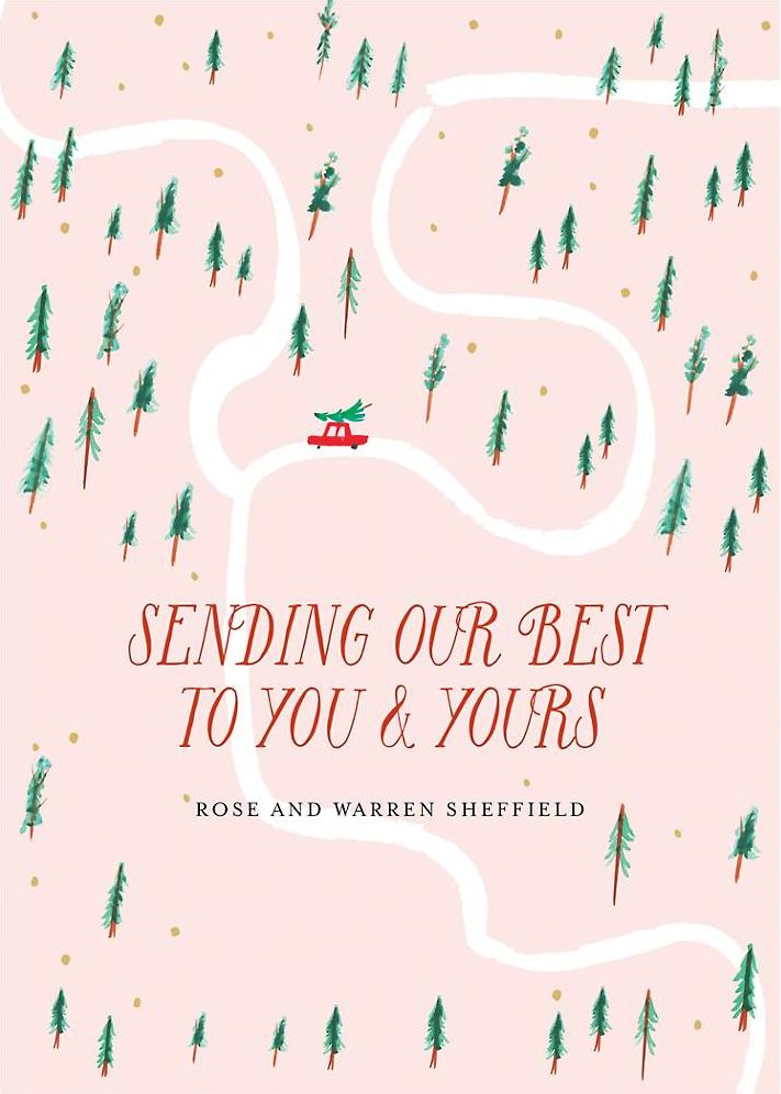Watch for Reindeer Crossings Invitation