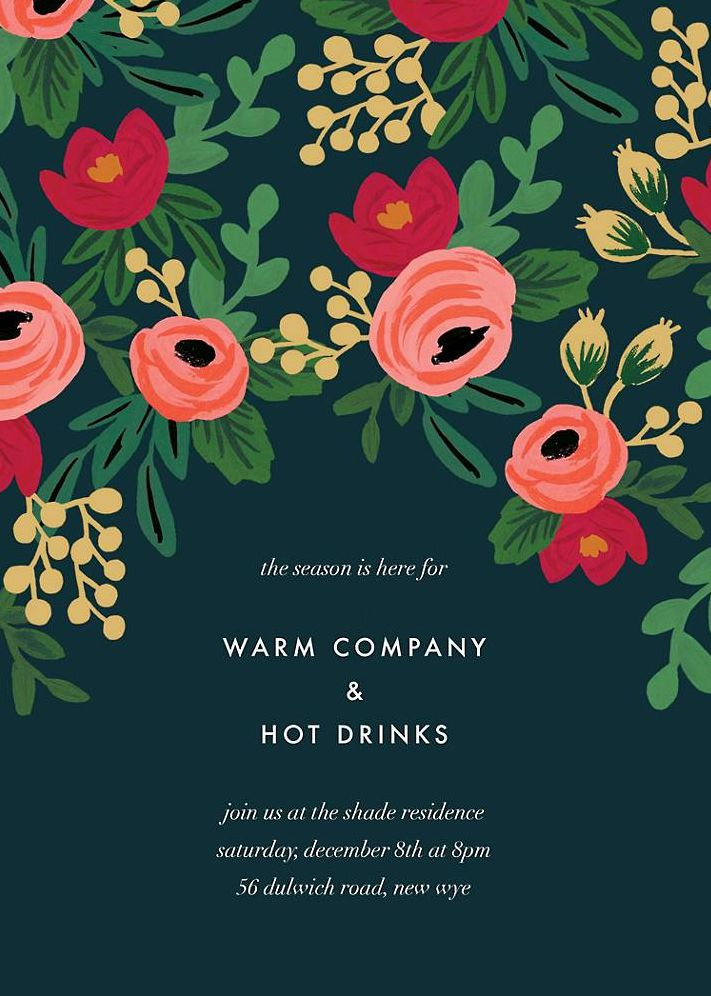 Rosy Cheeked Invite Card
