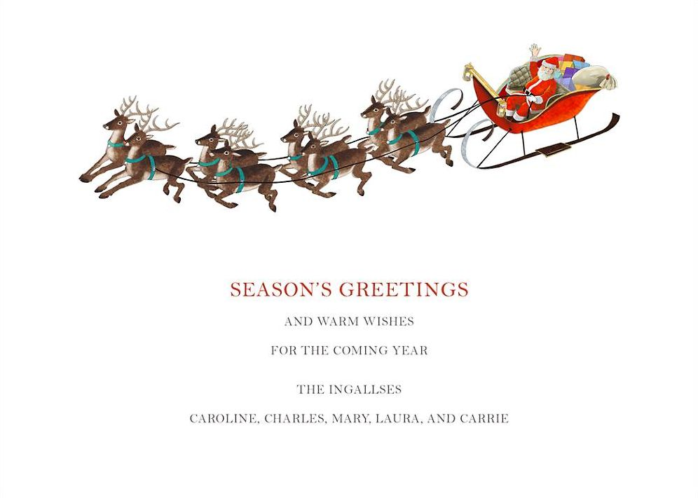 Reindeer Ride Photo Card