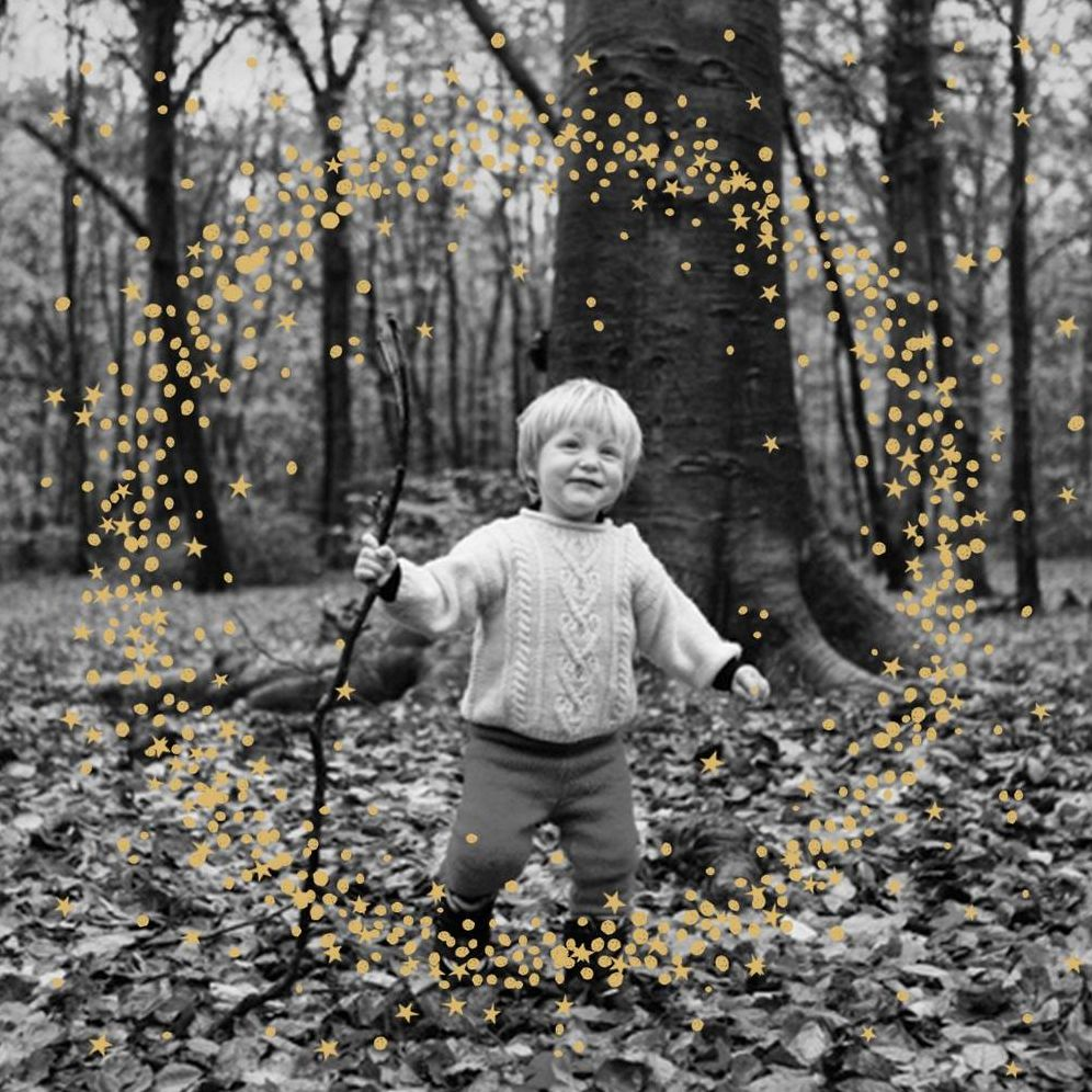 Wreath of Stars Holiday Photo Card