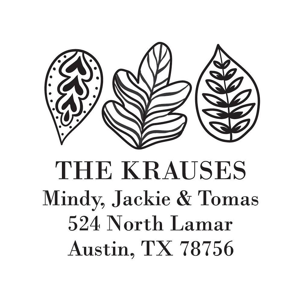 Fall Leaves Custom Stamp and Stamp Tool
