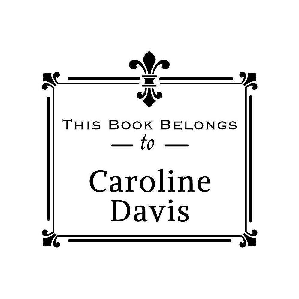 Fleur-de-Lis Book Custom Stamp and Stamp Tool