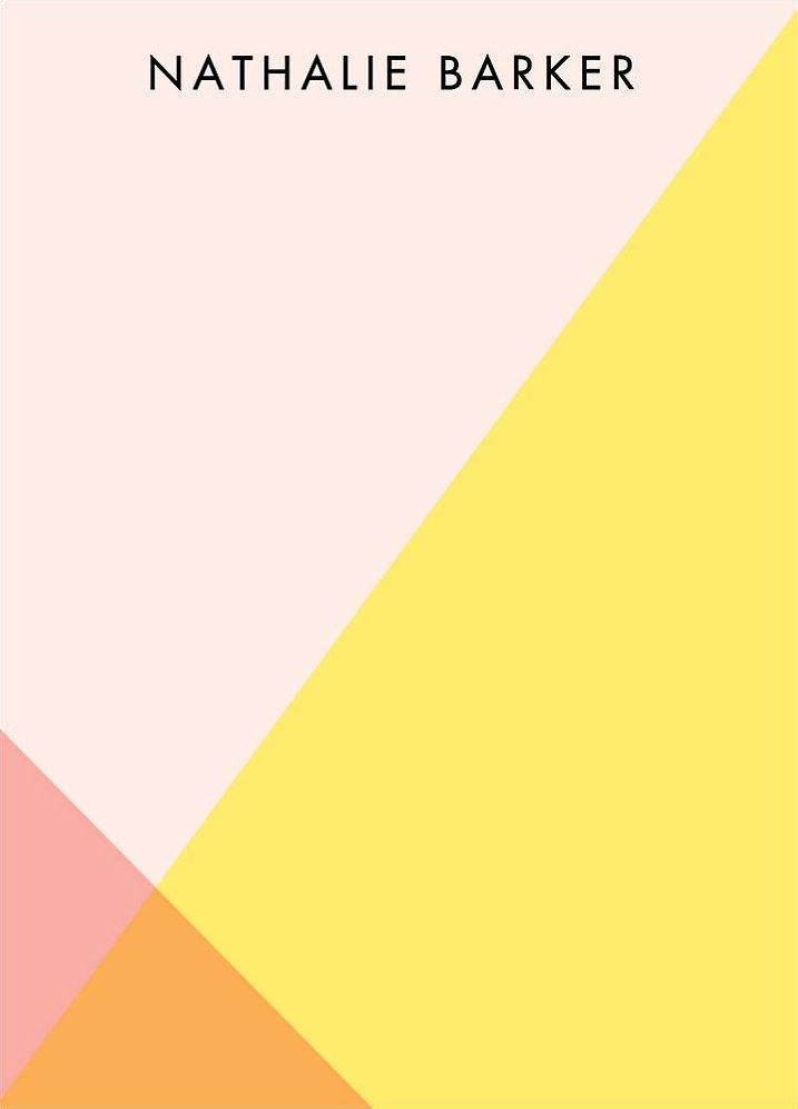 Triangle Overlay A6 Stationery