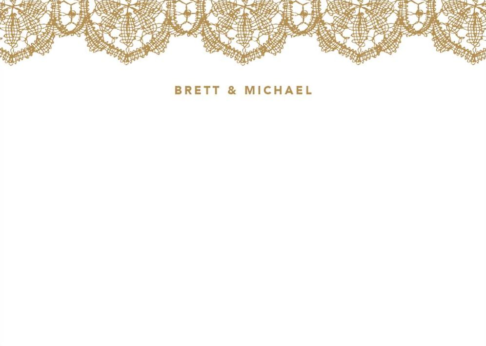 Antique Lace Stationery