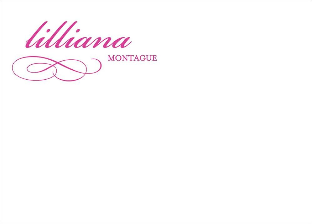 Script A6 Stationery