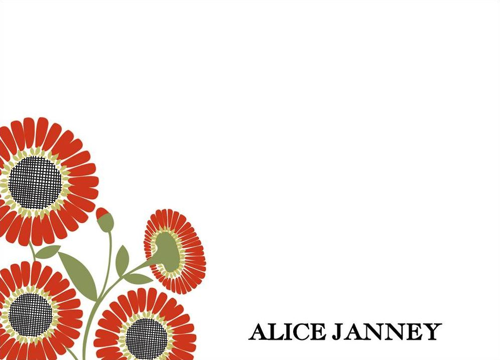 Daisies A6 Stationery