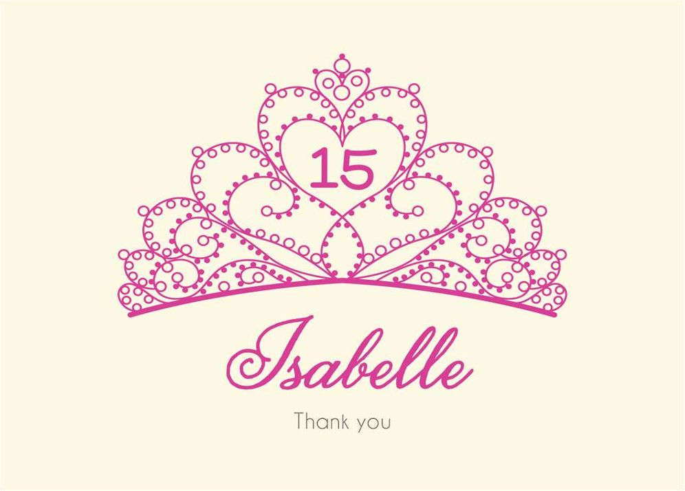 Tiara Quinceañera Stationery