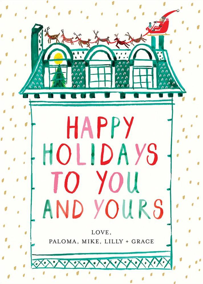 Up on the Rooftop Holiday Card