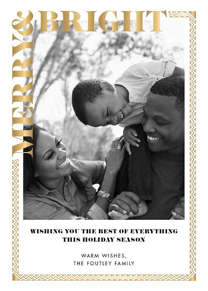 Bright Holiday Photo Card