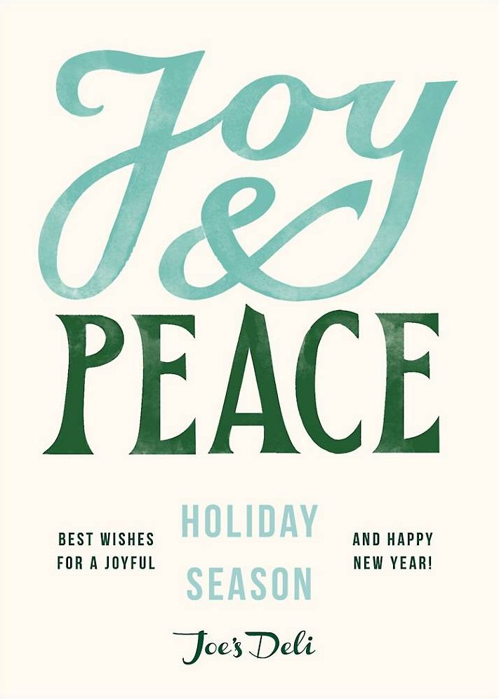 Greatest Gift Green Holiday Card