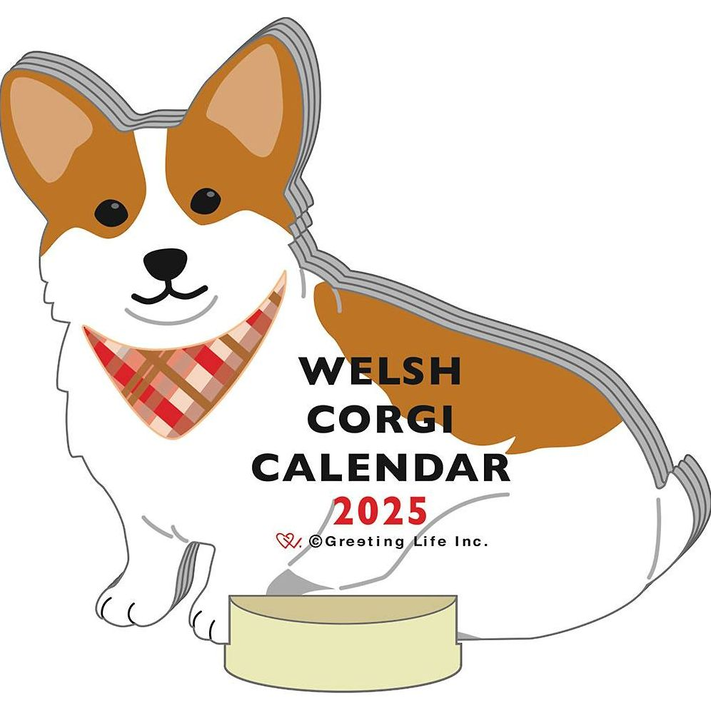 2025 Calendar-Animal Die Cut - WELSH CORGI