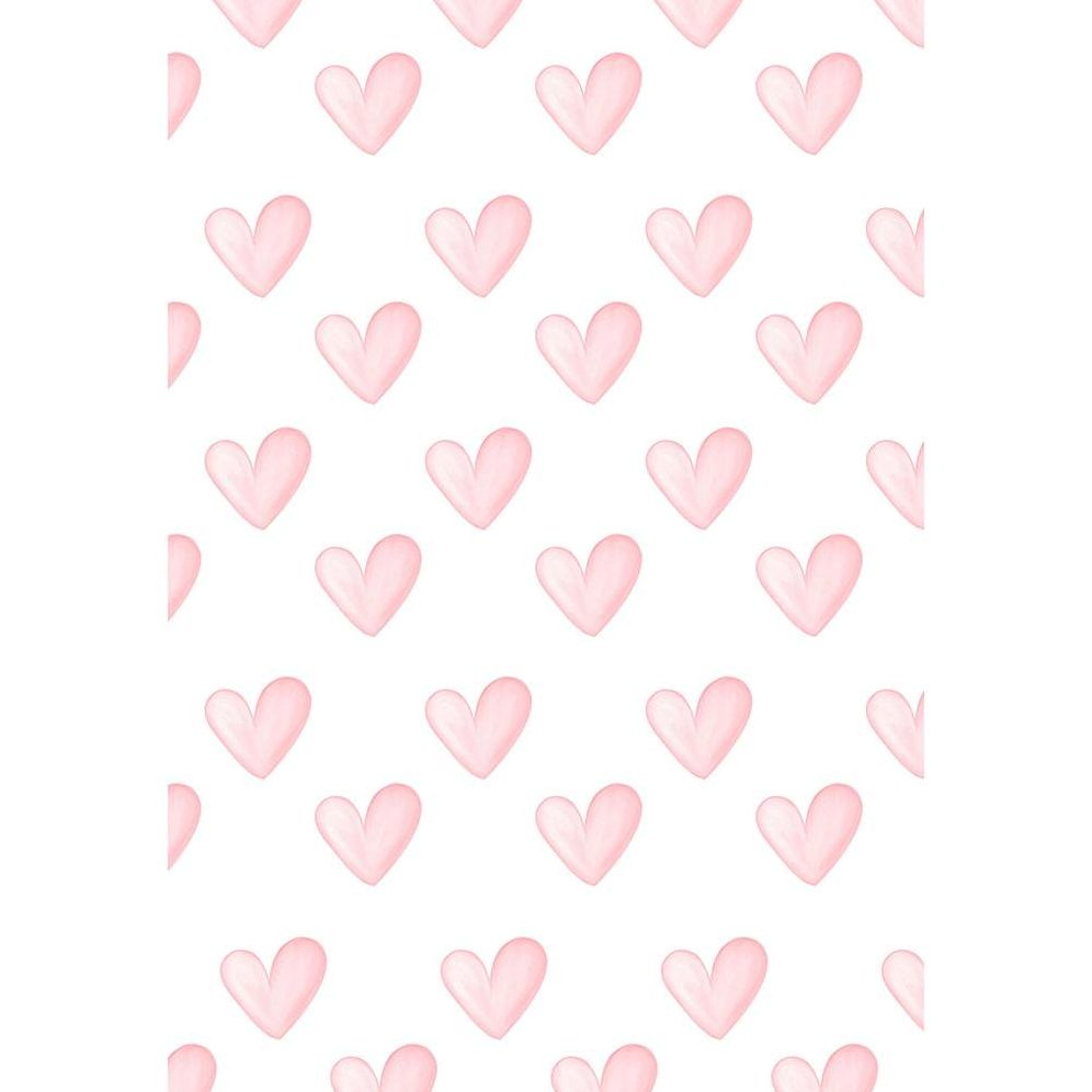 Painted Pink Hearts Flat Wrap