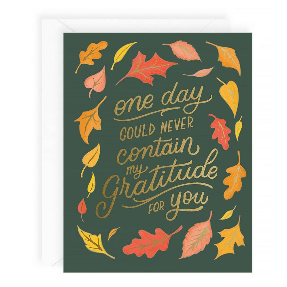 Gratitude For You Thanksgiving Card