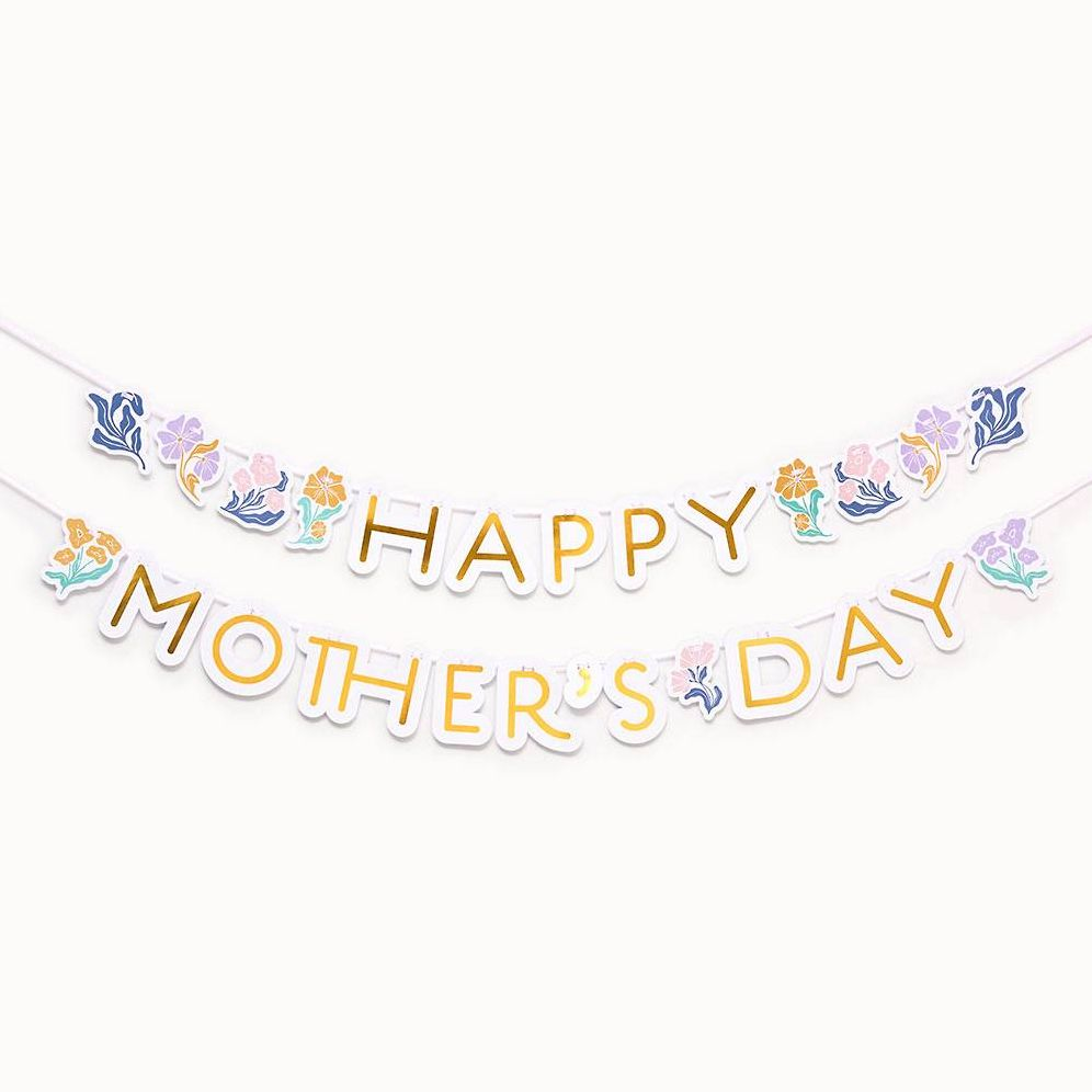 Floral Happy Mother's Day Banner | Paper Source floral-happy-mother-s-day-banner-paper-source