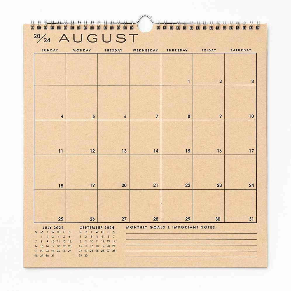 2025 Paper Source Grid 17 Month Calendar