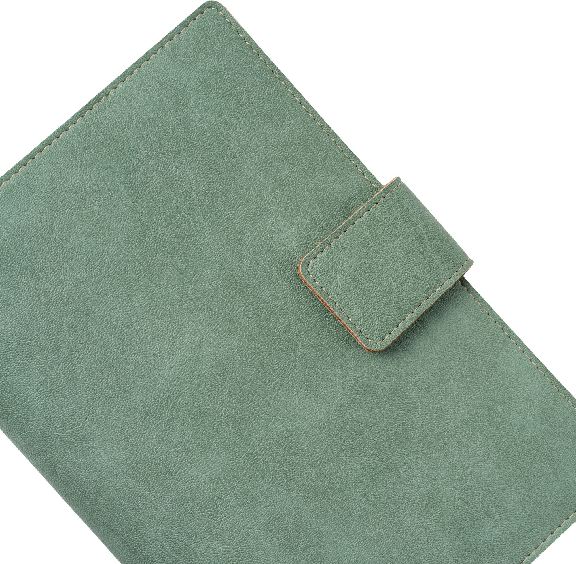 Paper Source Sage Green A5 Leather Journal Cover with Clasp