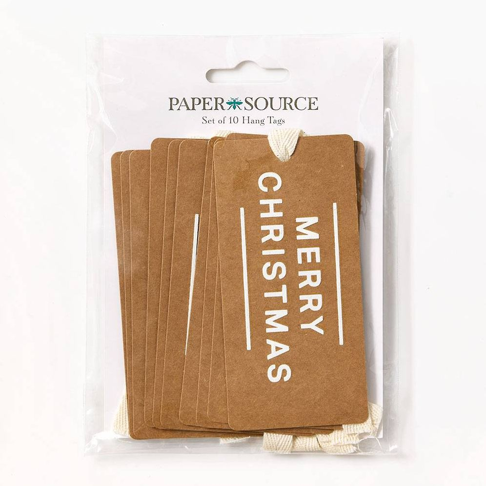 Kraft Merry Christmas Gift Tags S/10