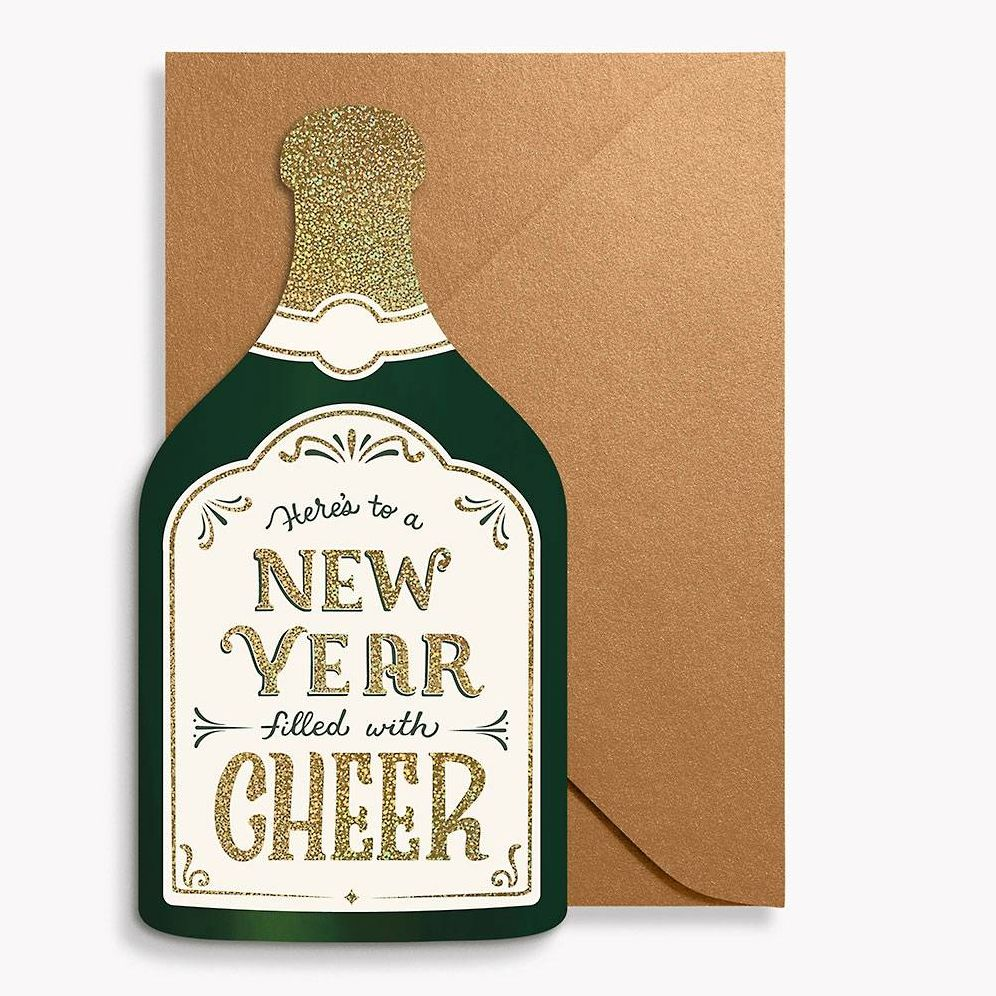 NYEAR OFF/FOIL /DIECUT A7 Champange Cheer FLD S/10