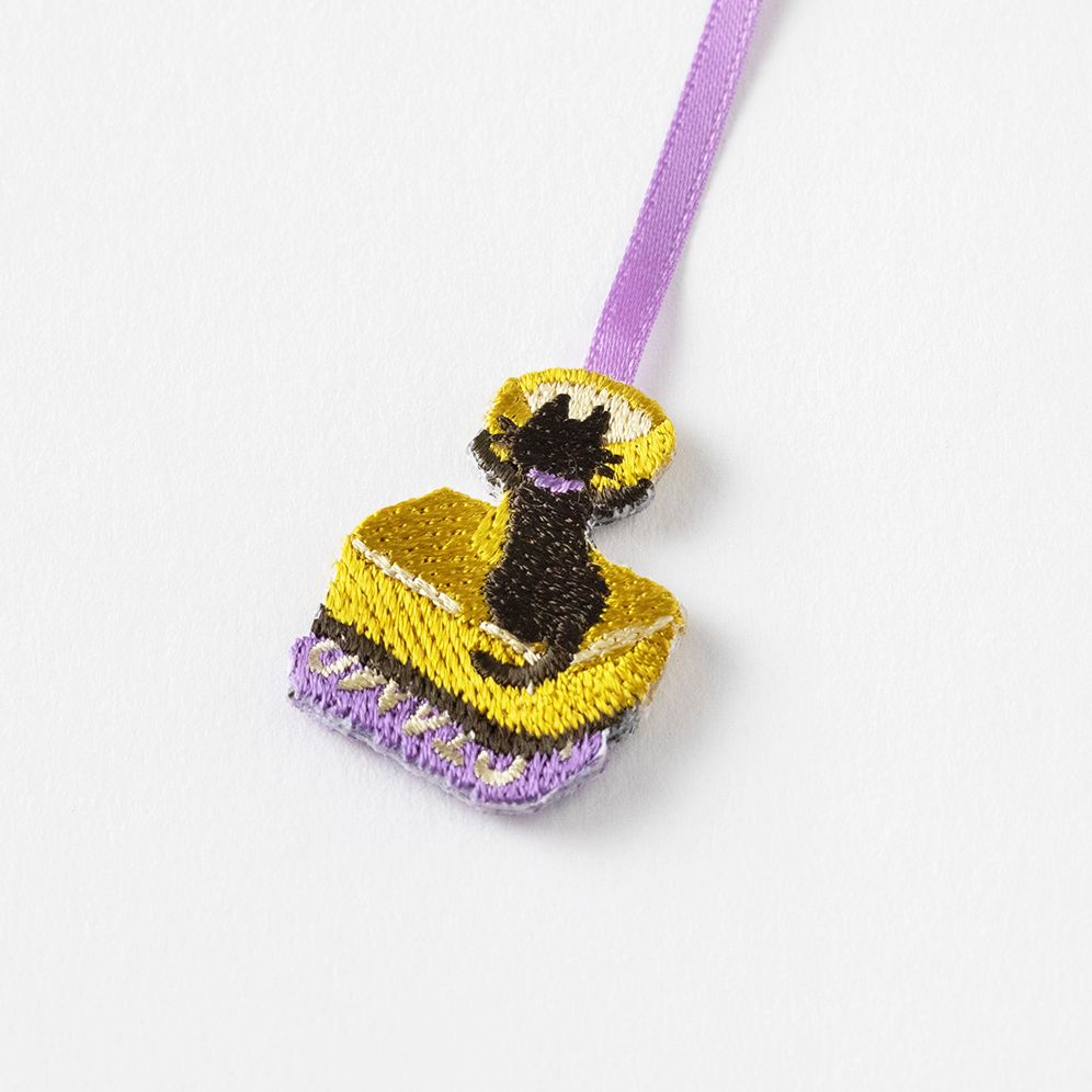 Midori Embroidery Bookmark Clip Cat