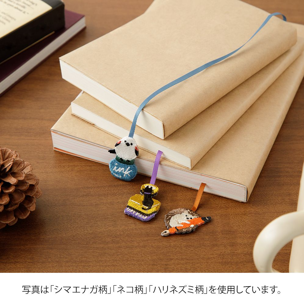 Midori Embroidery Bookmark Clip Squirrel