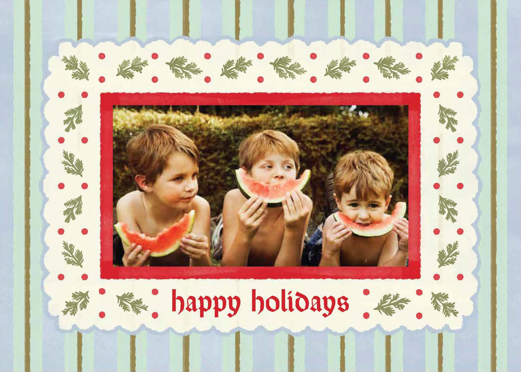 My Country Holiday Photo Card
