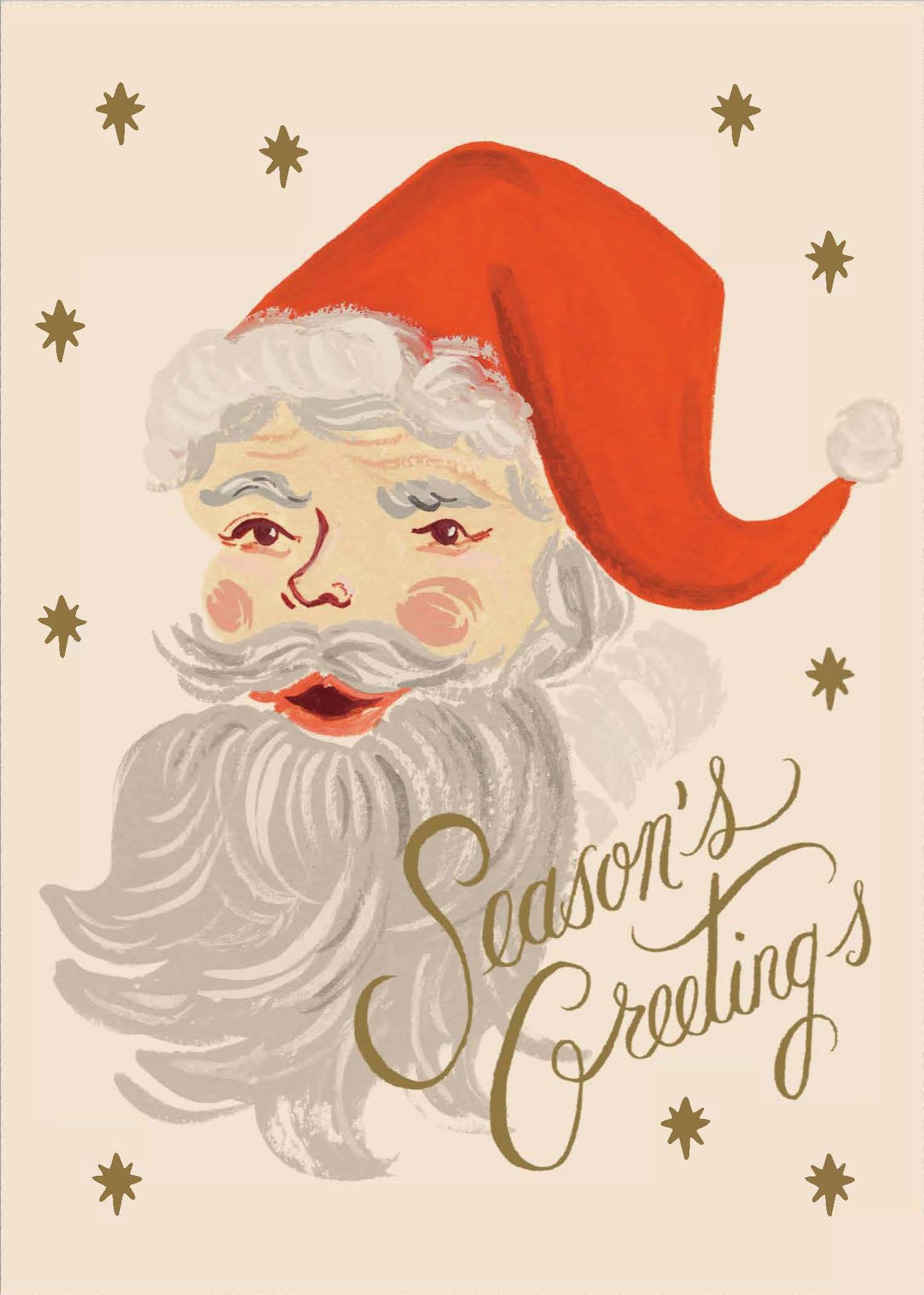 Greetings From Santa Holiday Card