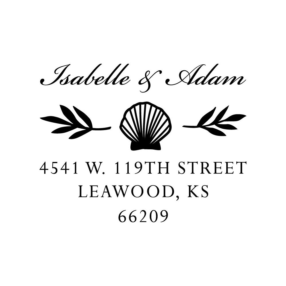 Seashells Custom Stamp