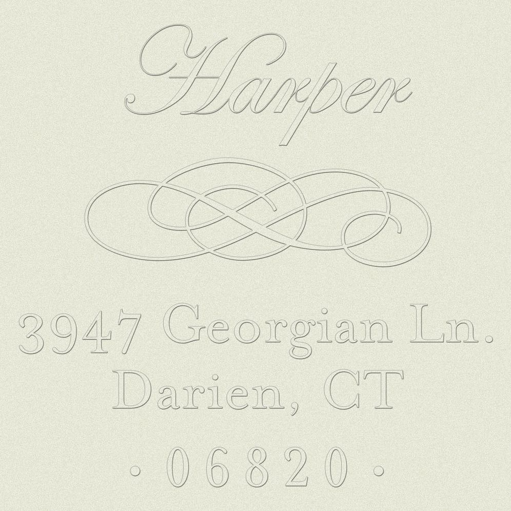 Pearl Border Custom Embosser Plate with Embossing Tool