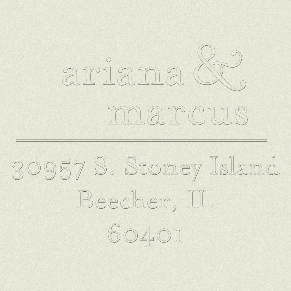 Ampersand Custom Embosser Plate with Embossing Tool