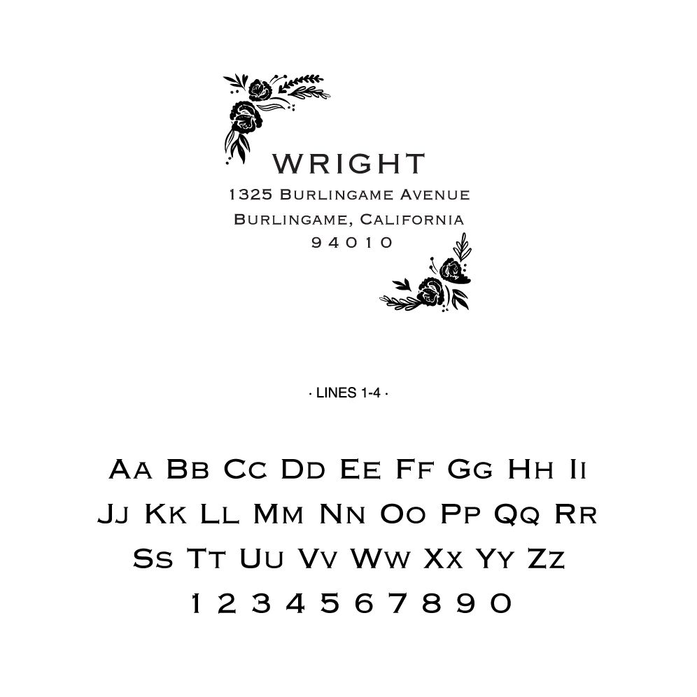Rose Garden Custom Stamp