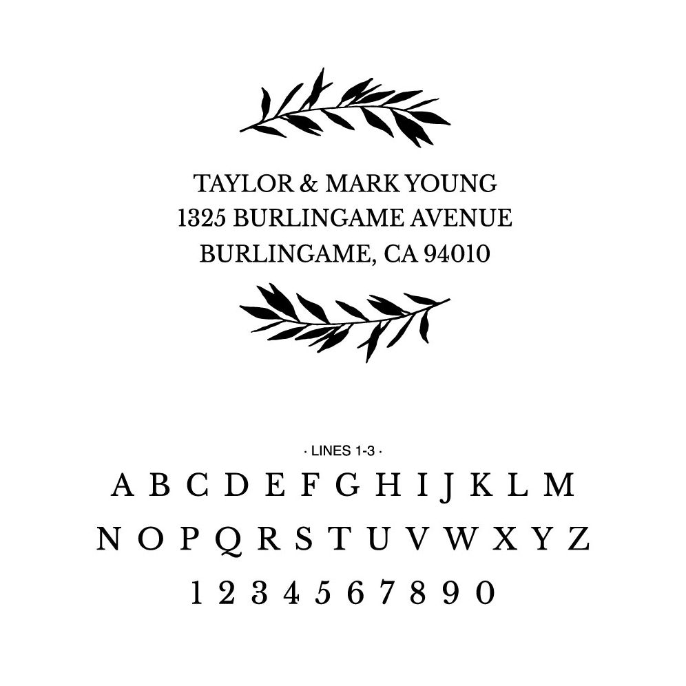 Greenery Custom Stamp and Stamp Tool