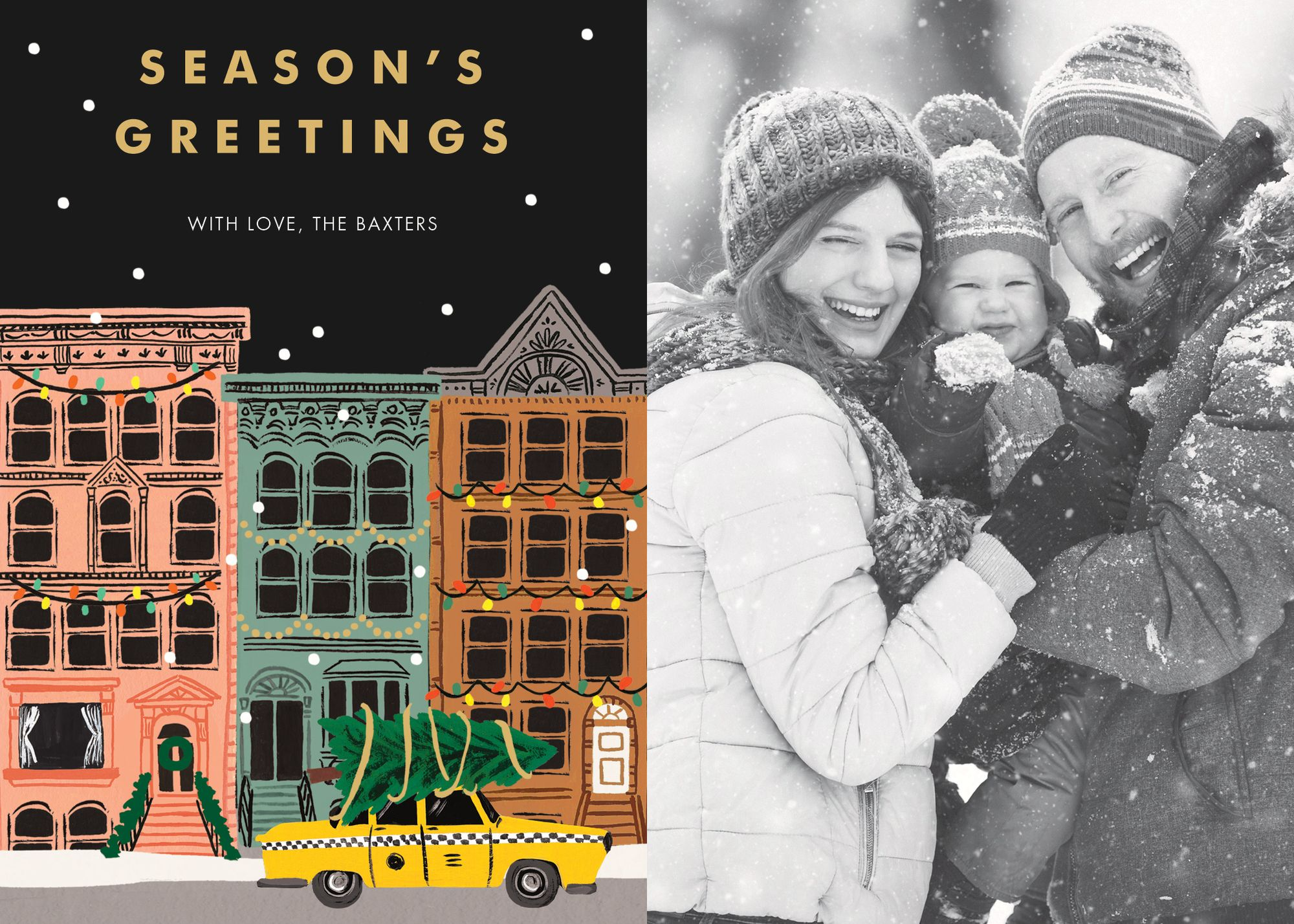Holiday in the City Holiday Photo Card