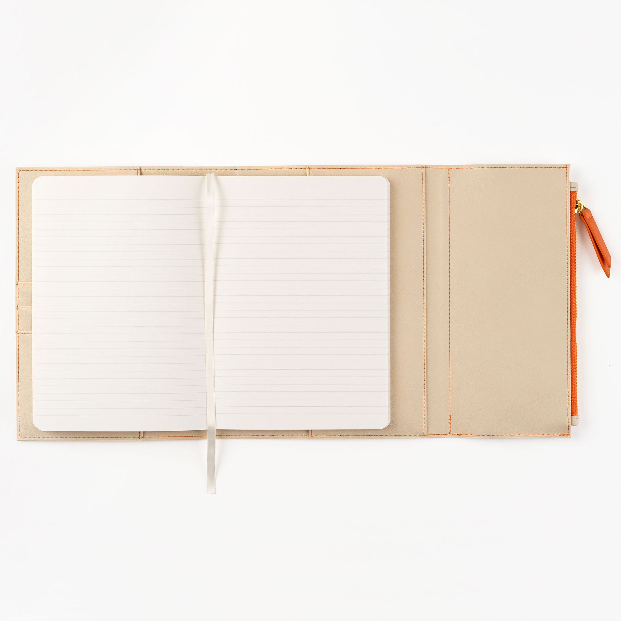 Paper Source A5 Journal Cover Clutch - Beige/Orange