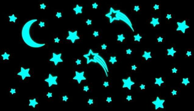 GLOPLAY Glow-in-the-dark stickers Starry Night