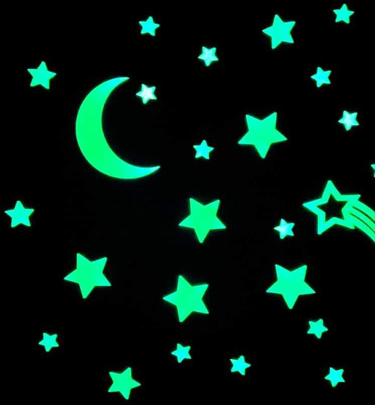 GLOPLAY Glow-in-the-dark stickers Starry Night
