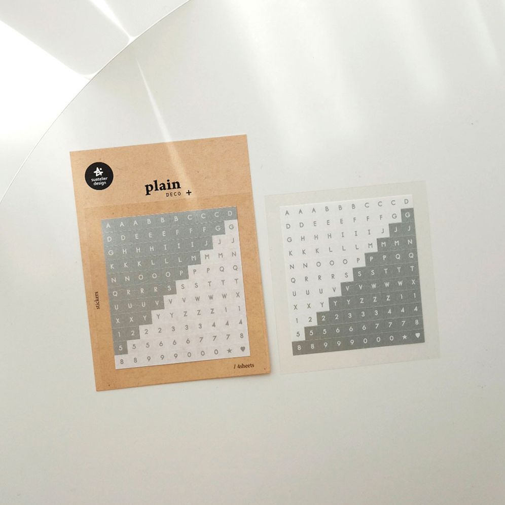 Suatelier Design Alphabet and Numbers Stickers | Paper Source