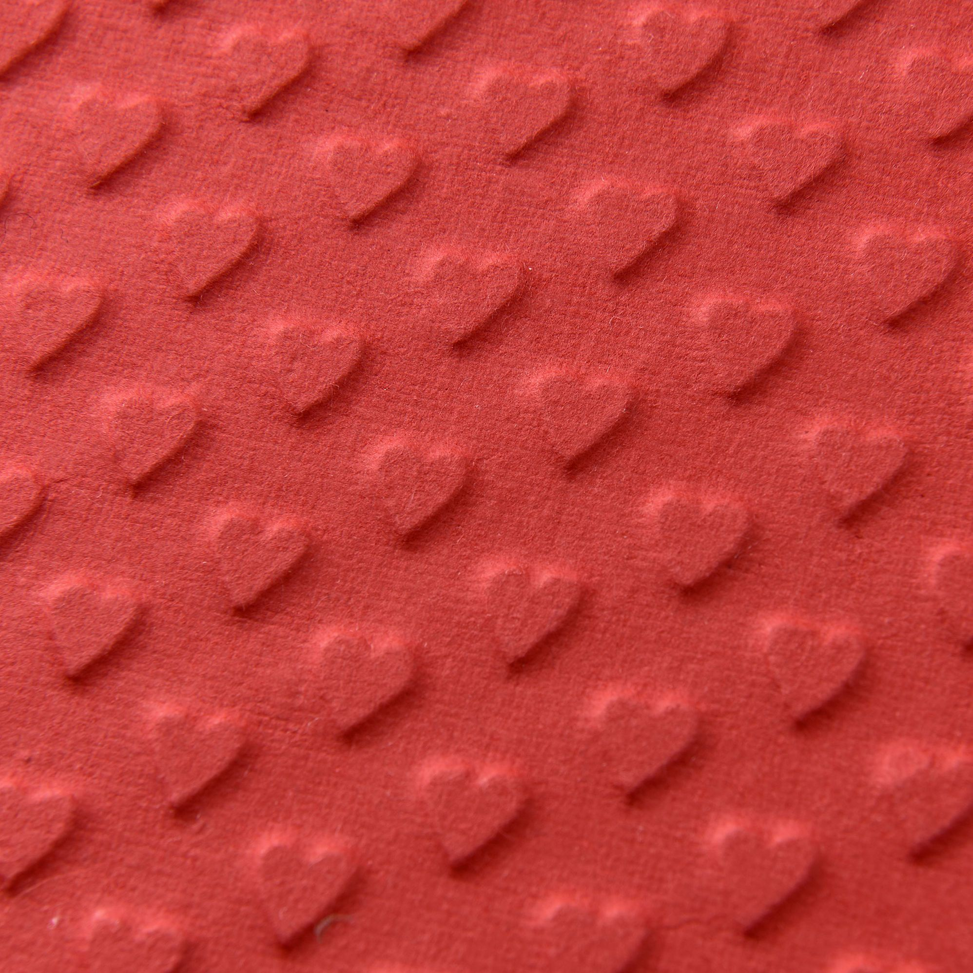 Red Heart Embossed Handmade Paper