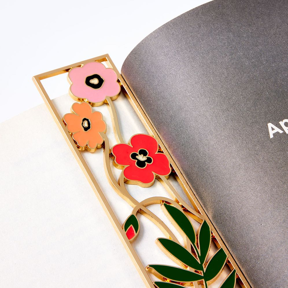 Laser Cut Flower Bookmark