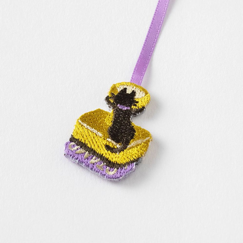 Midori Embroidery Bookmark Clip Cat