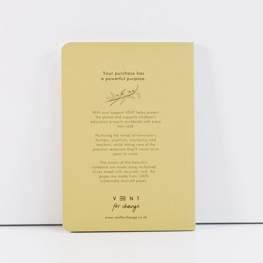 Environotes Reclaimed Olive Waste Notebook