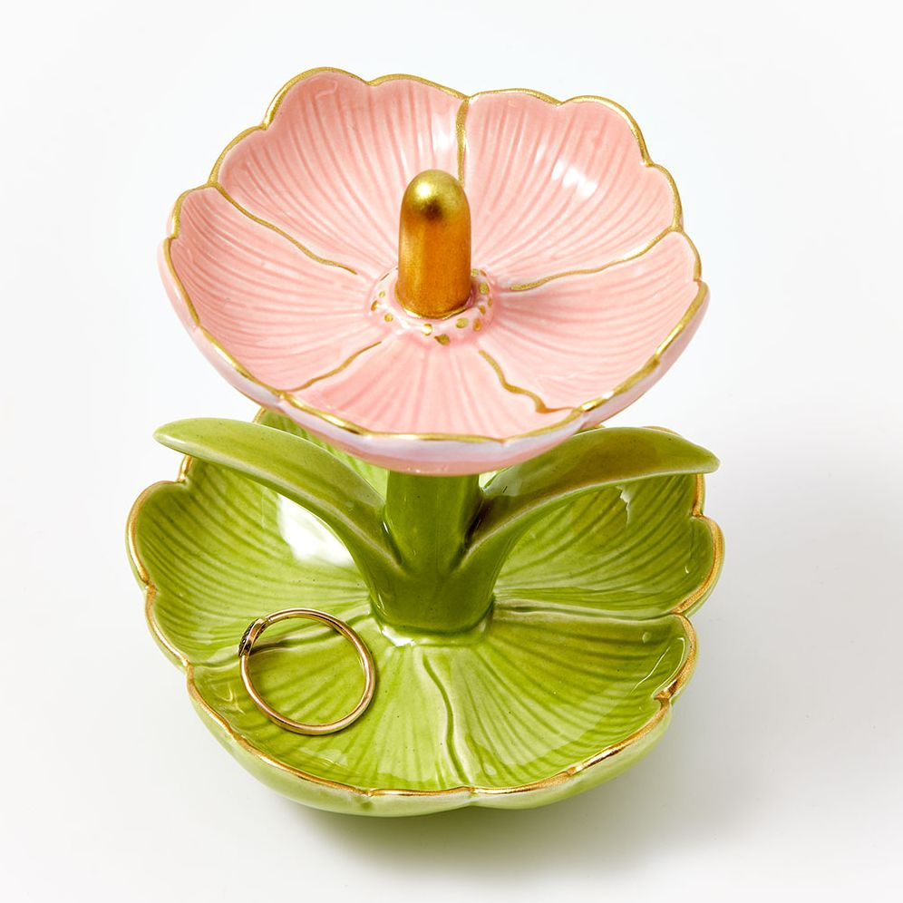 Ceramic Floral Jewelry Holder Exclusive