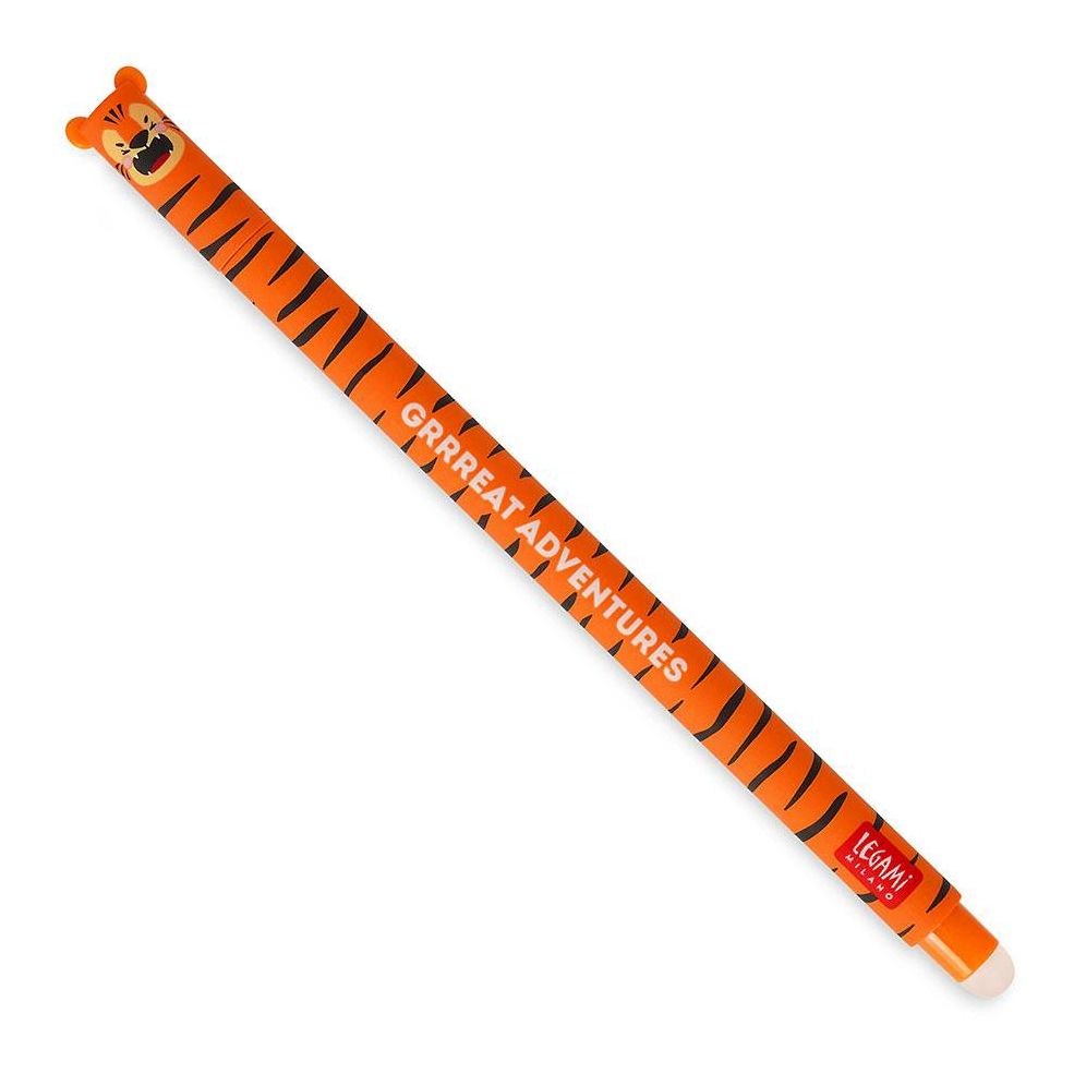 Tiger Erasable Gel Pen - Orange Ink