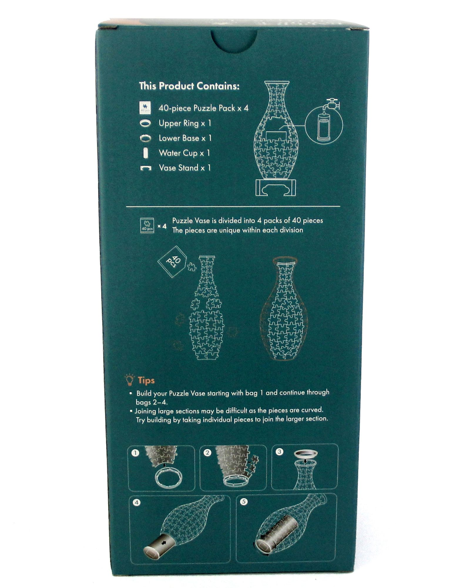 3D Floral Puzzle Vase
