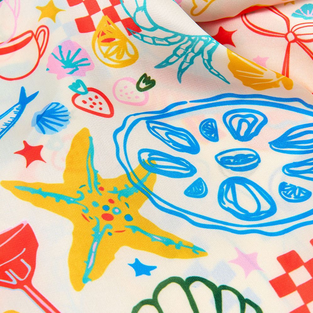 Coastal Satin Scarf
