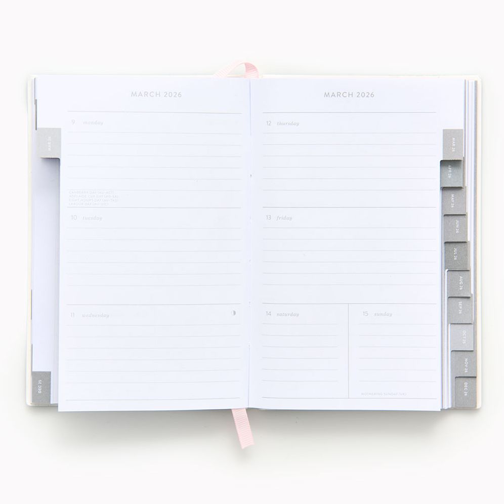 2025-2026 Paper Source Creative Borders Weekly Pocket Planner
