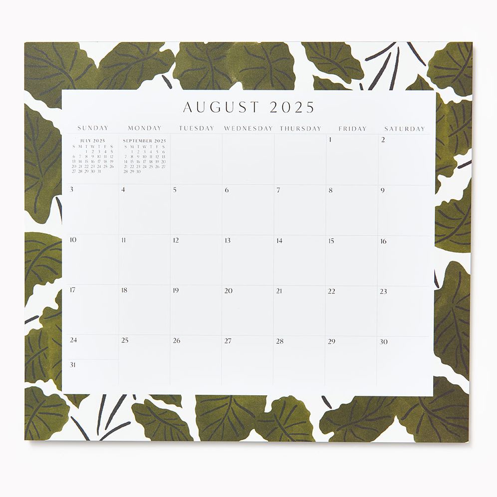 2025-2026 Paper Source Romantic Greenery Monthly Magnetic Calendar